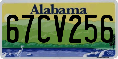 AL license plate 67CV256