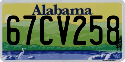 AL license plate 67CV258