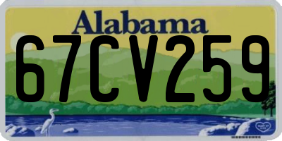 AL license plate 67CV259