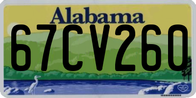 AL license plate 67CV260