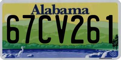 AL license plate 67CV261