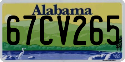AL license plate 67CV265