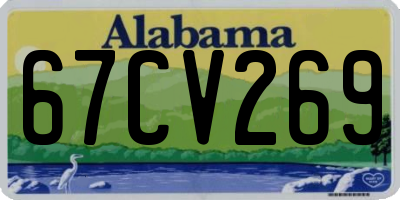 AL license plate 67CV269