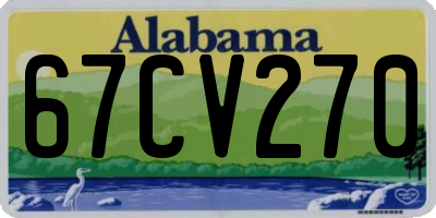 AL license plate 67CV270