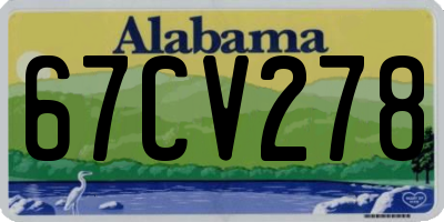 AL license plate 67CV278