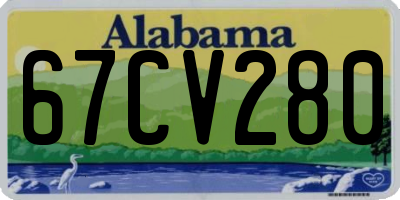 AL license plate 67CV280