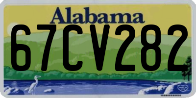 AL license plate 67CV282