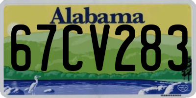 AL license plate 67CV283
