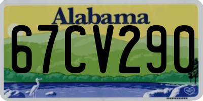 AL license plate 67CV290