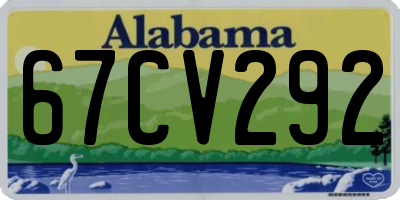 AL license plate 67CV292