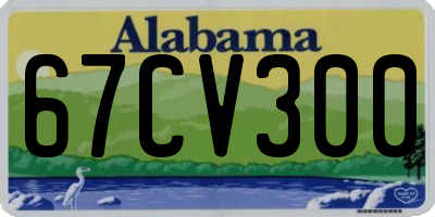 AL license plate 67CV300