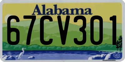 AL license plate 67CV301