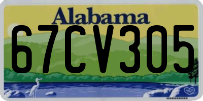 AL license plate 67CV305