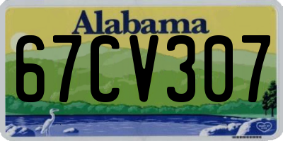 AL license plate 67CV307