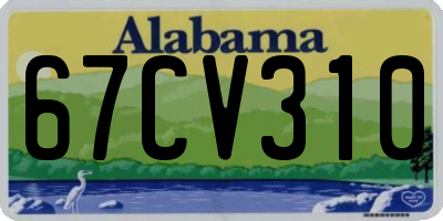 AL license plate 67CV310