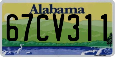 AL license plate 67CV311