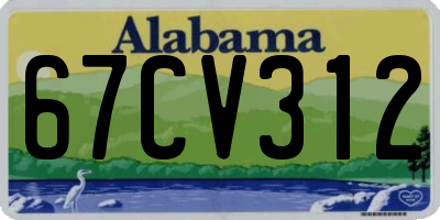 AL license plate 67CV312