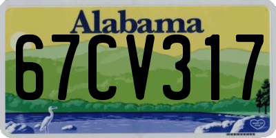 AL license plate 67CV317