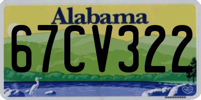 AL license plate 67CV322