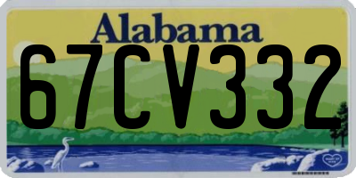 AL license plate 67CV332