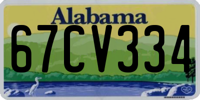 AL license plate 67CV334