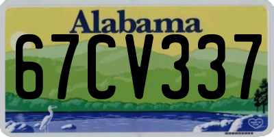 AL license plate 67CV337