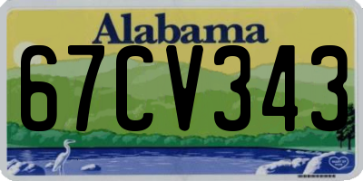 AL license plate 67CV343