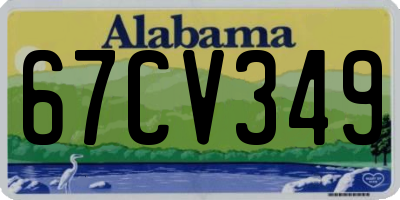 AL license plate 67CV349