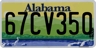 AL license plate 67CV350
