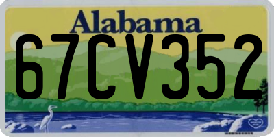 AL license plate 67CV352