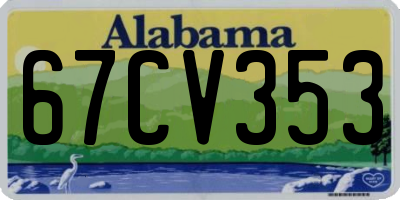 AL license plate 67CV353