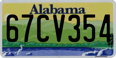 AL license plate 67CV354