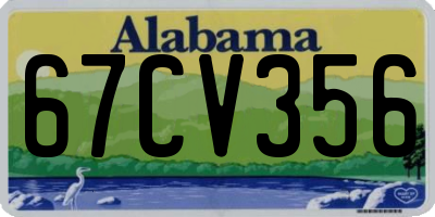 AL license plate 67CV356