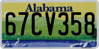 AL license plate 67CV358