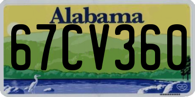 AL license plate 67CV360