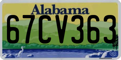AL license plate 67CV363