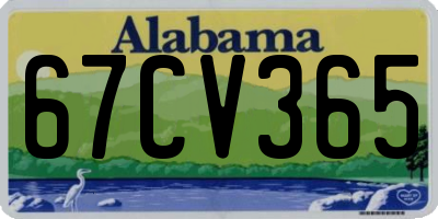 AL license plate 67CV365