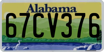 AL license plate 67CV376