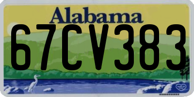 AL license plate 67CV383