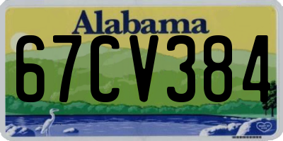 AL license plate 67CV384