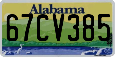 AL license plate 67CV385