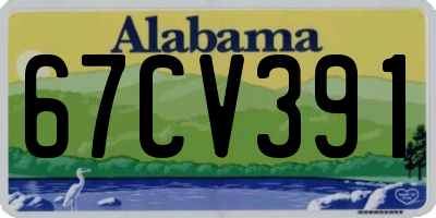 AL license plate 67CV391