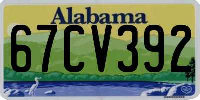 AL license plate 67CV392