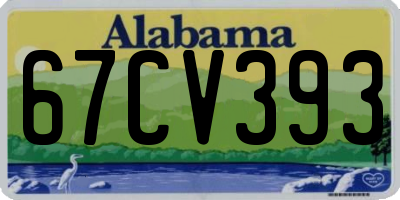 AL license plate 67CV393
