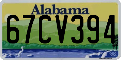 AL license plate 67CV394