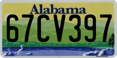 AL license plate 67CV397