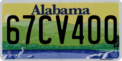 AL license plate 67CV400