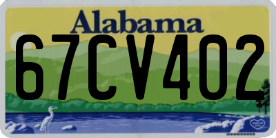 AL license plate 67CV402