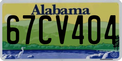 AL license plate 67CV404