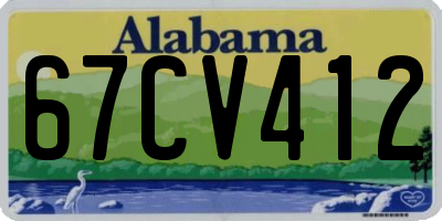 AL license plate 67CV412